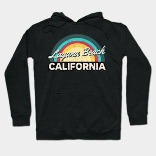 Laguna Beach California Vintage Sunset Hoodie